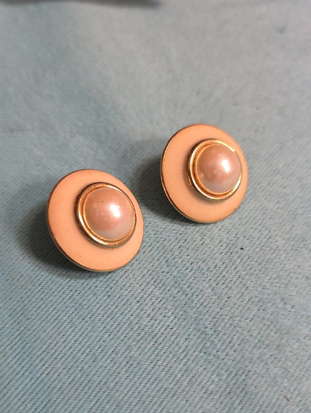 Monet Clip On Faux Pearl Earrings